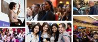 Collage of images of students and faculty. Photos: Lucas Hoeffel
